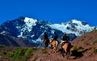 The Andes from Argentina to Chile