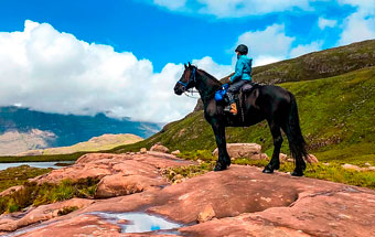 Voyage à Highlands Écosse à cheval