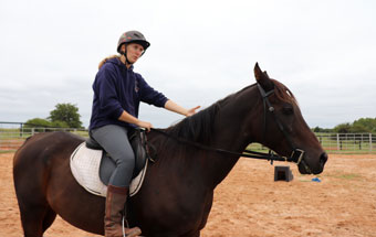 Krystal inspires women in the equestrian world
