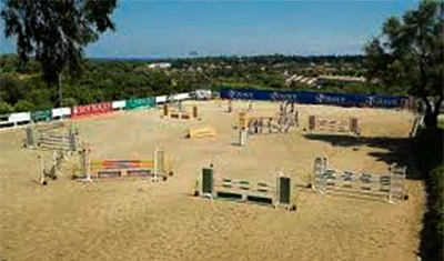Show jumping track