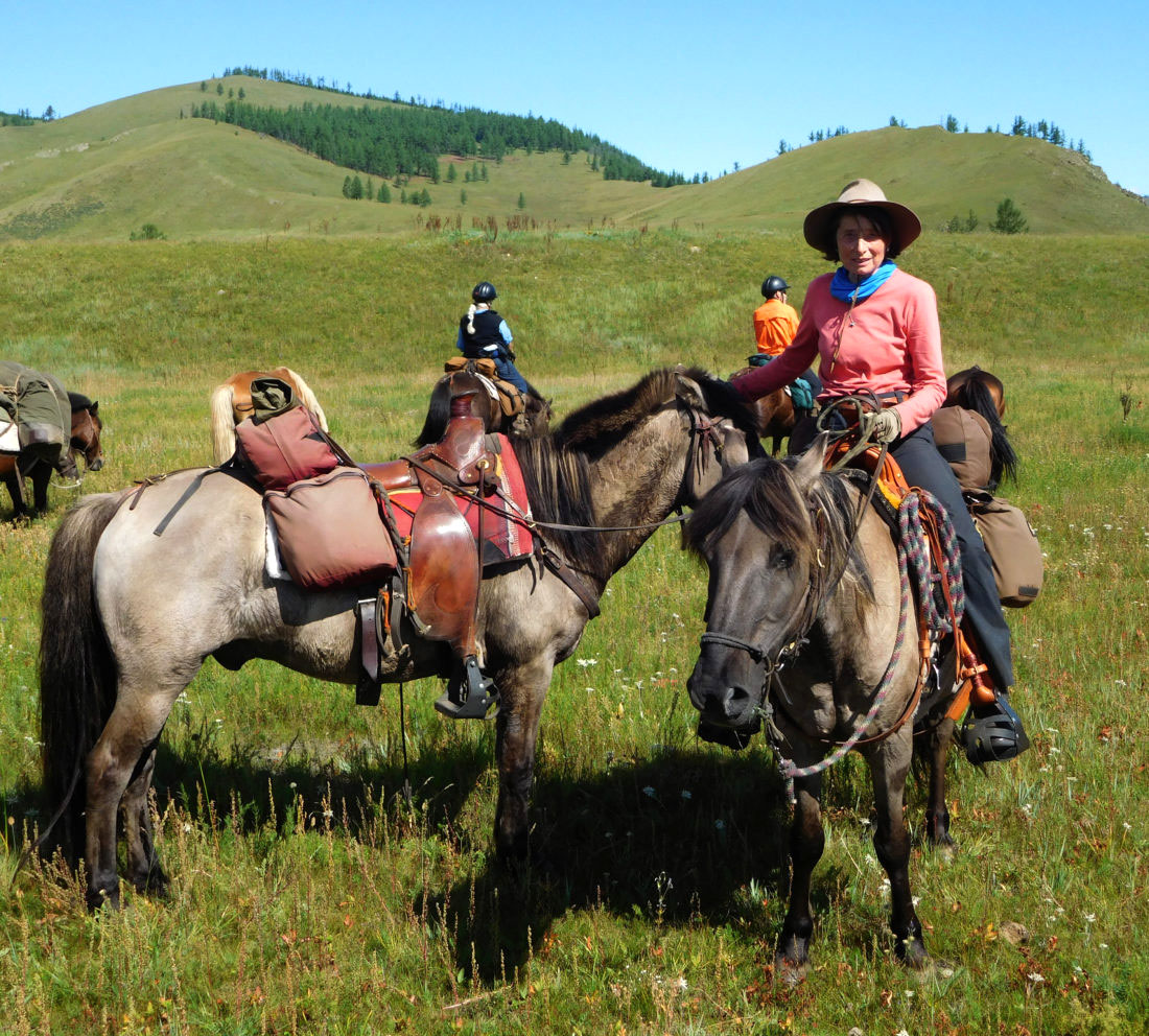 Montando a caballo en Mongolia