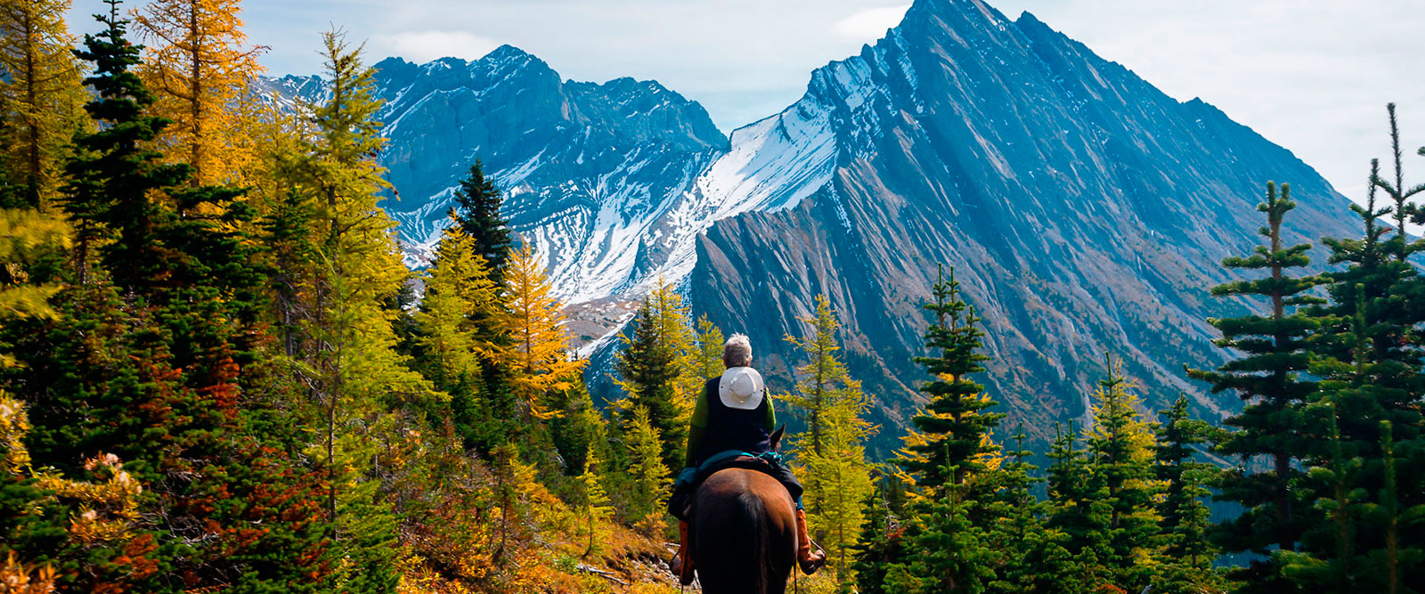 Équitation dans le parc national Banff