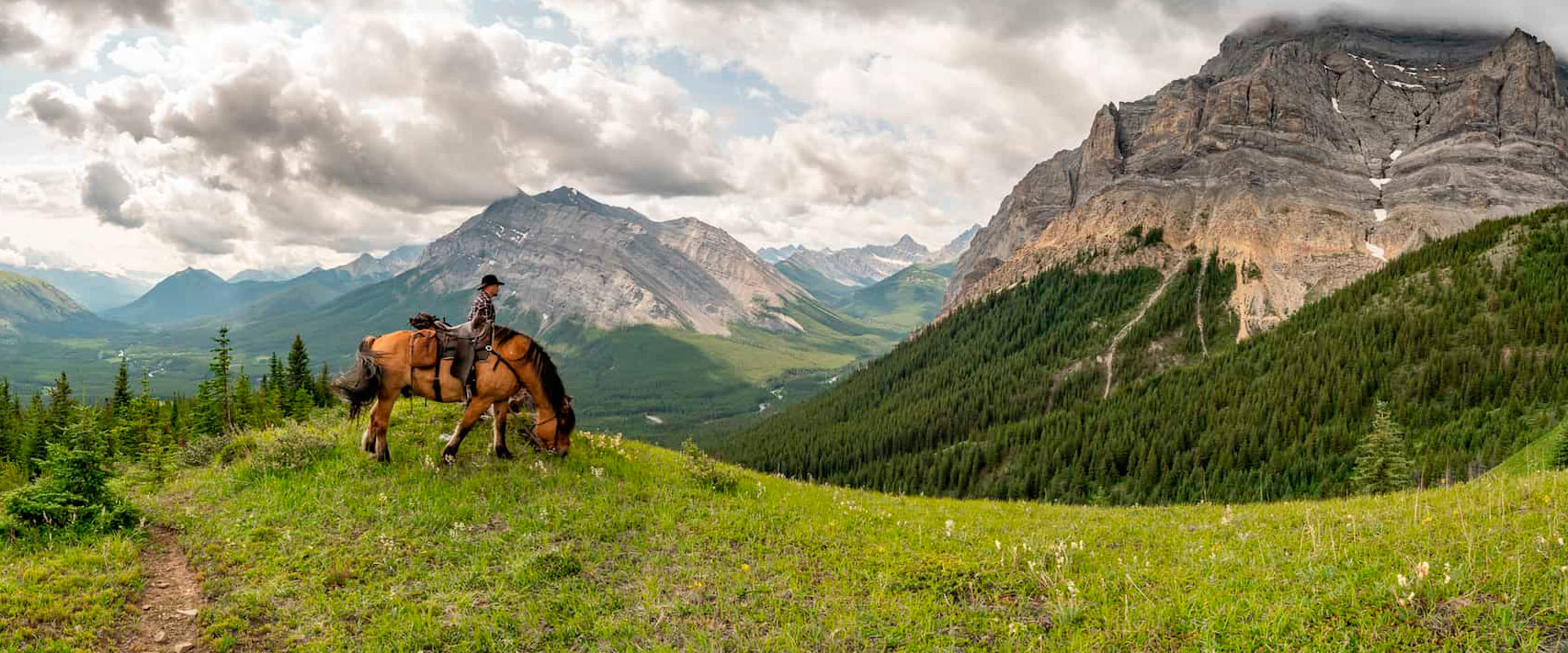 Kurze Spaziergänge mit Banff Trail Riders