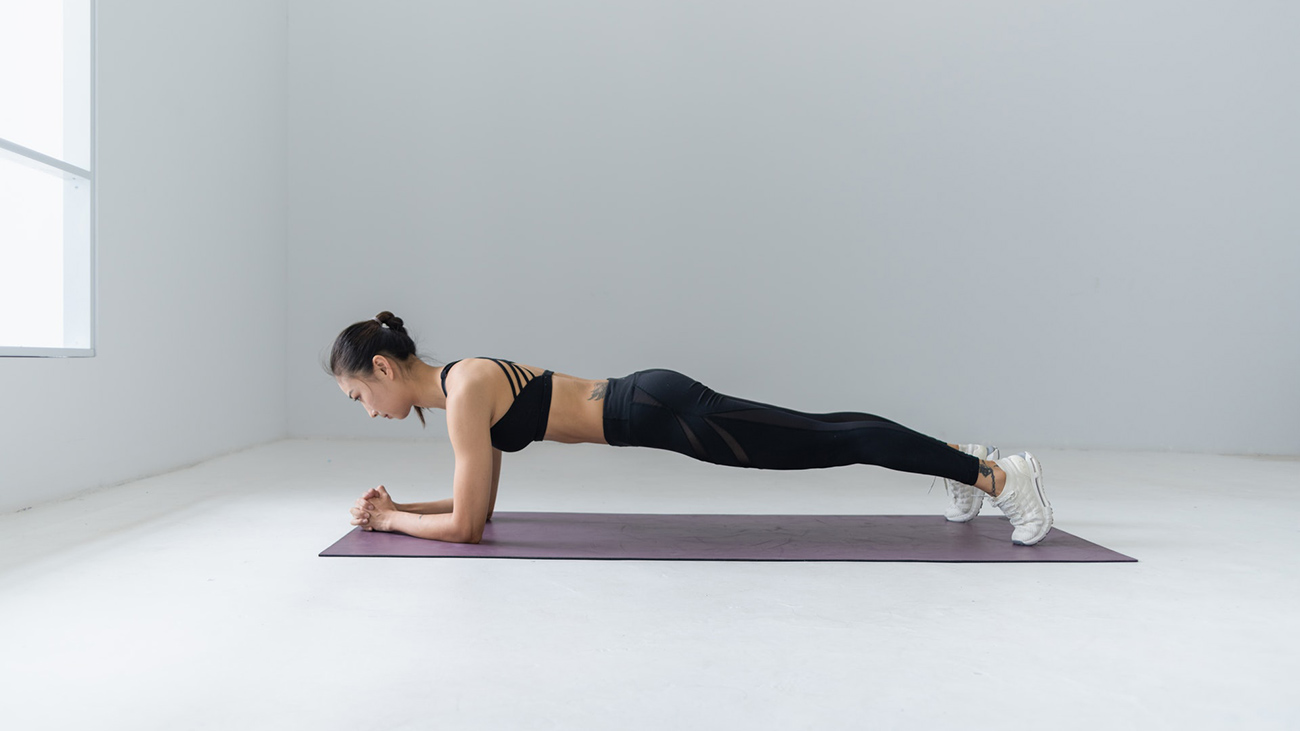 plank pose from yoga