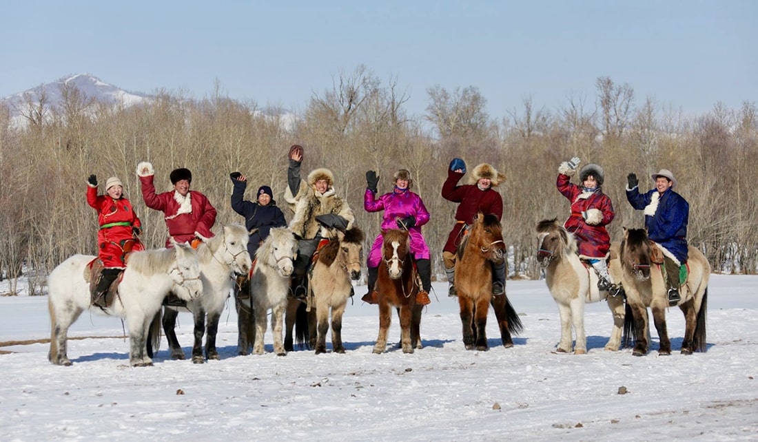 Groupe de cavaliers