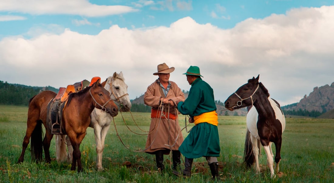 Horseback riding in Mongolia