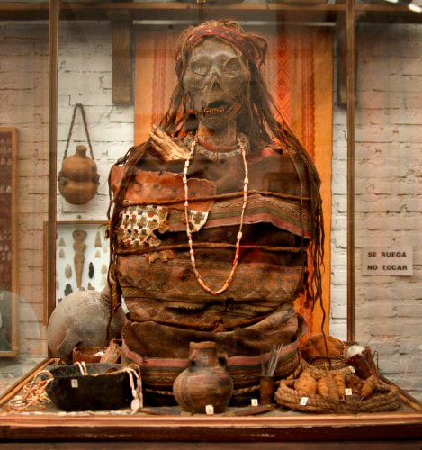 Mumie im Museum Rocsen