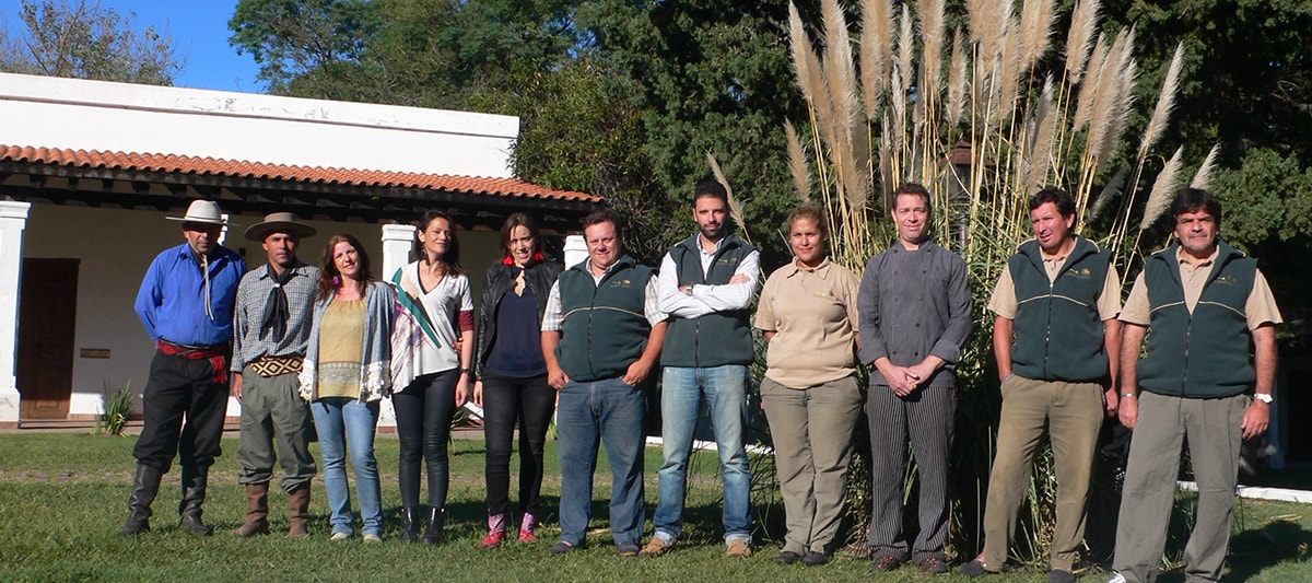 Our team at the Estancia Haras Ampascachi