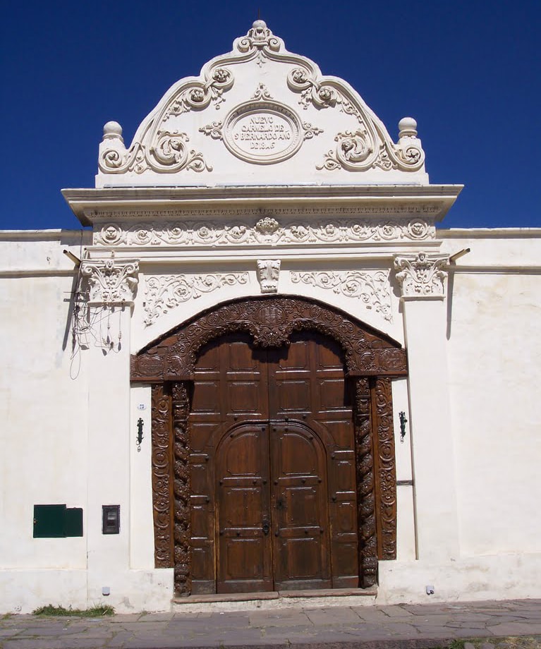 Entrance door of the San Bernardo Convent, Salta - Argentina