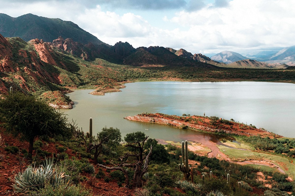 Die Lagune Brealito, Argentinien