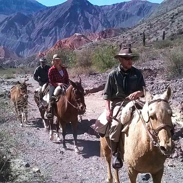 Die Quebrada de Humahuaca zu Pferd 