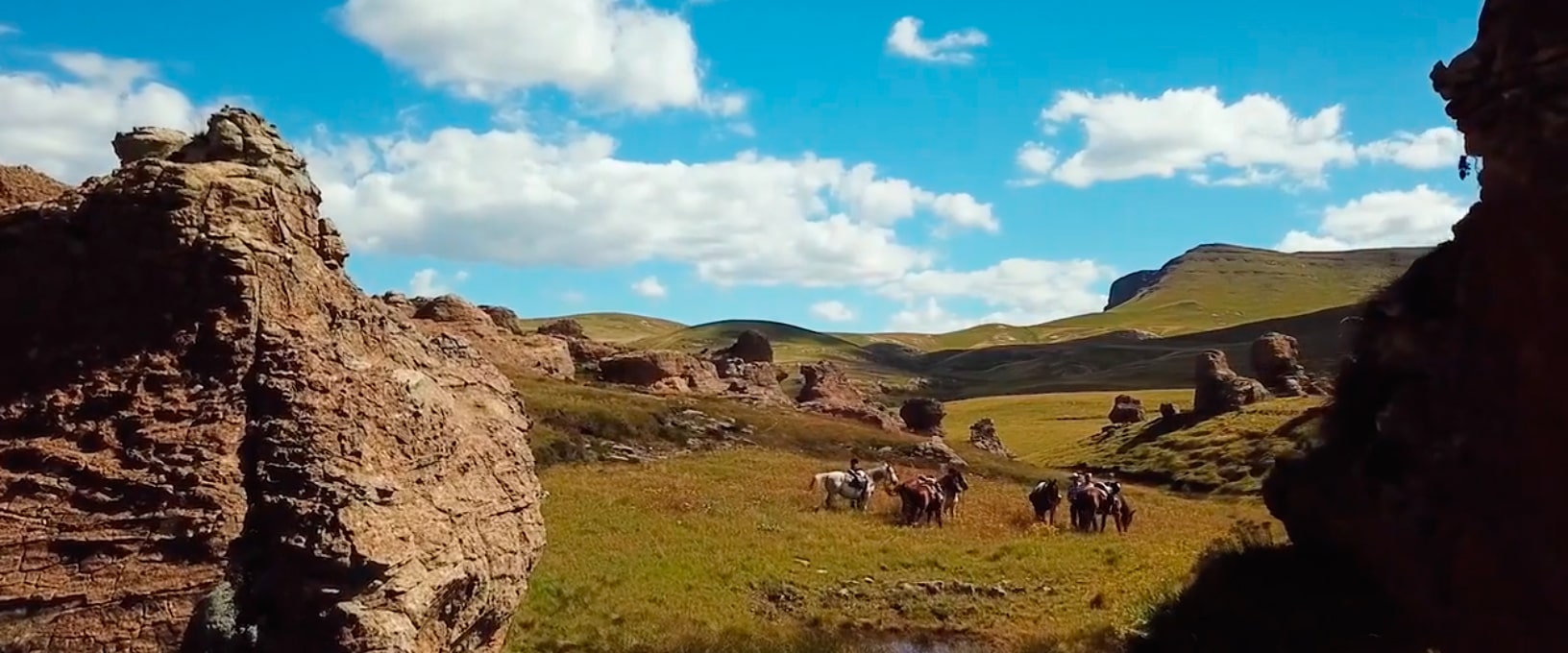 Expedición a caballo en Lesotho