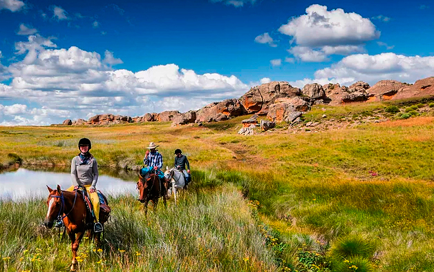 Expedicion y rutas de África a caballo - Lesotho