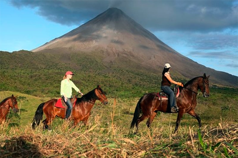 Ride at the base of the Arenal volcano