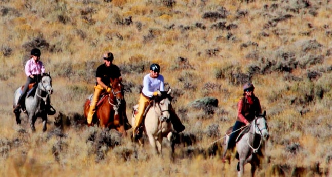 Horseback riding with Bitterroot in Wyoming