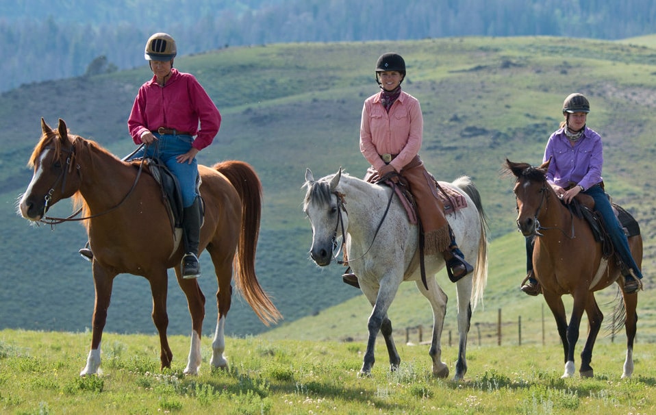 In Wyoming reiten