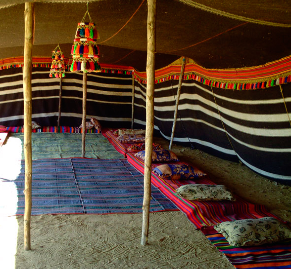 Bedouin tent accommodation Sirin Riders