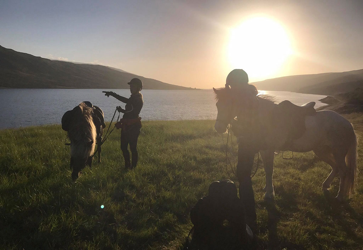 Coucher de soleil pendant le Sleipnir Tour