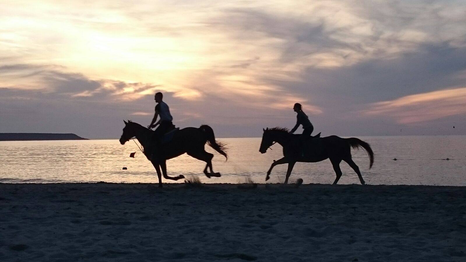 Cabalgata al atardecer