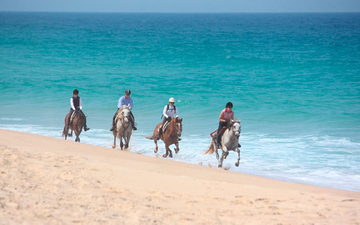 Ruta a caballo por la playa