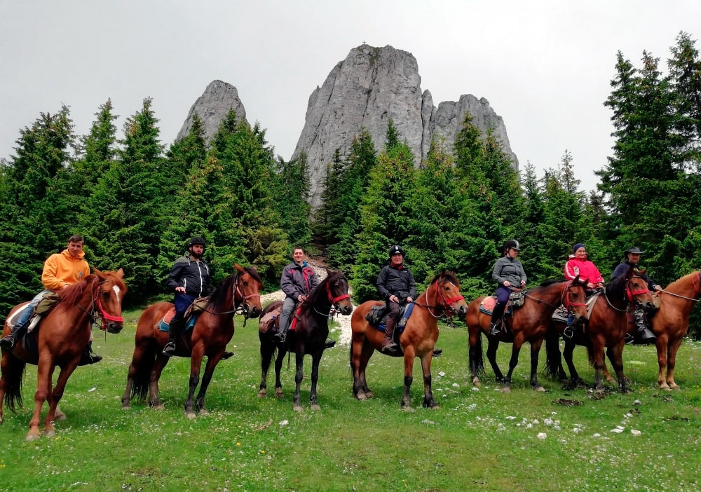 Trail riding in the Carpathians