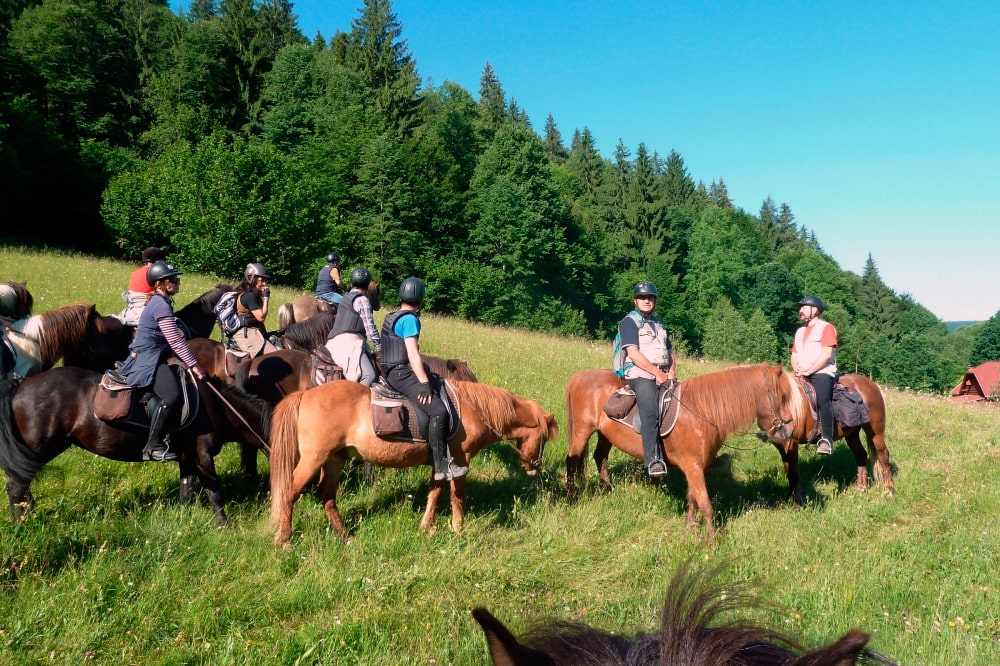 Trail riding in the Carpathians