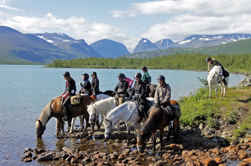 Rutas a caballo en Suecia con Ofelaš