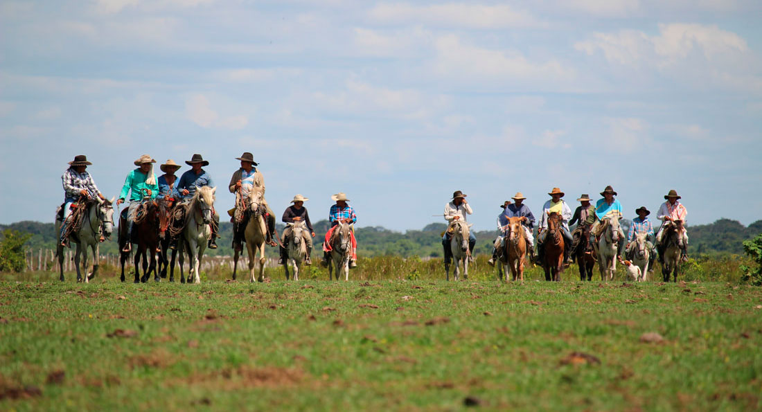 Grupo de jinetes