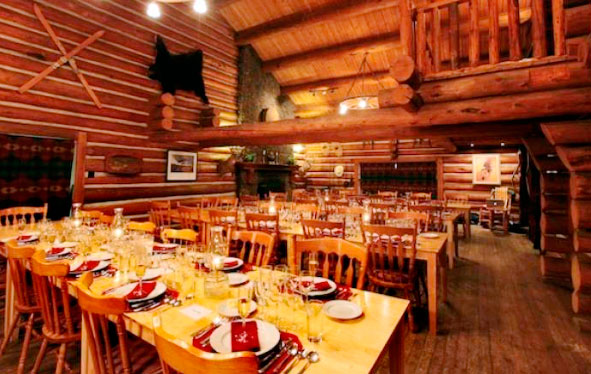 Dining room in Red Horse Mountain Ranch