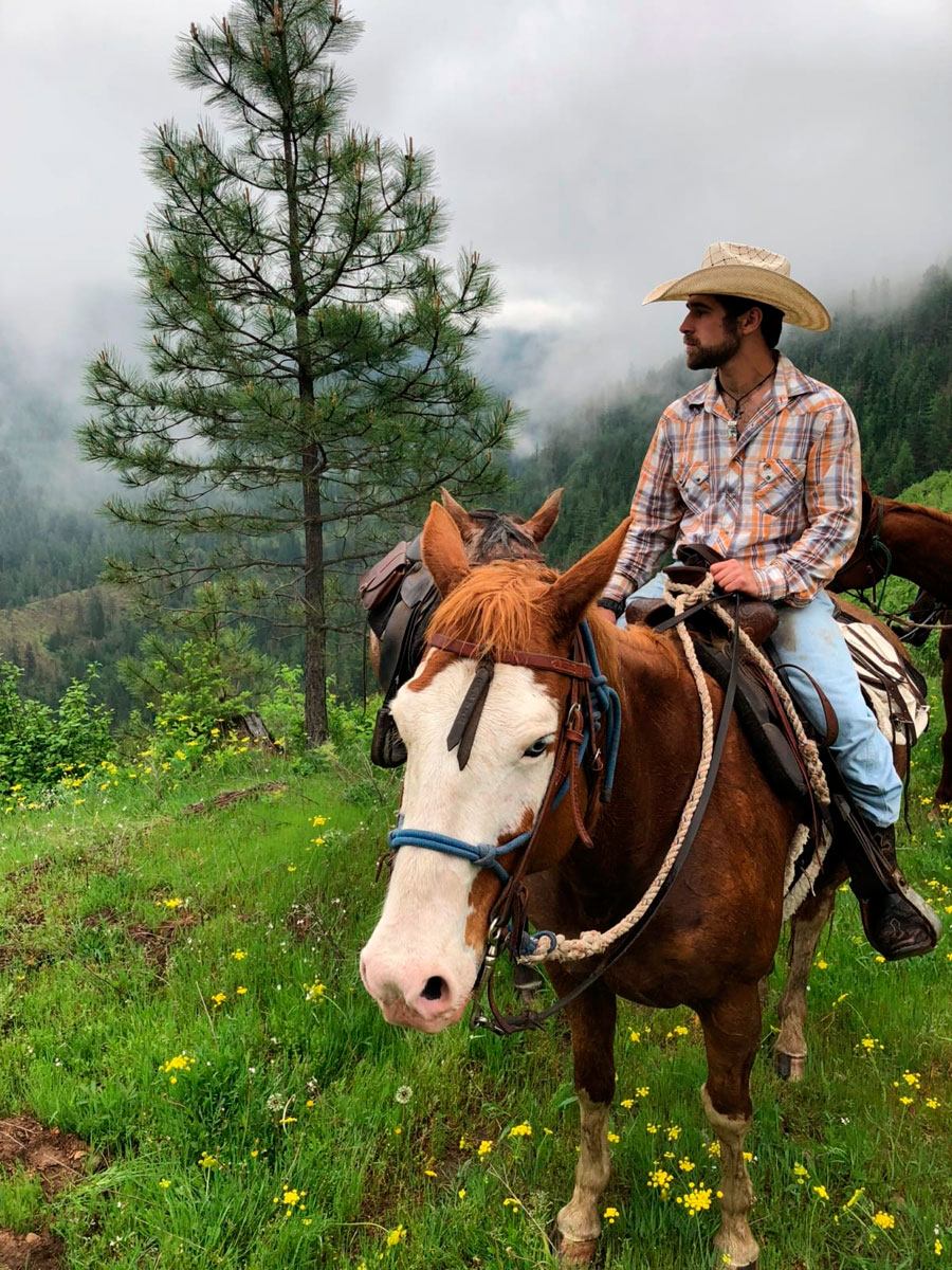 Horse riding in Idaho
