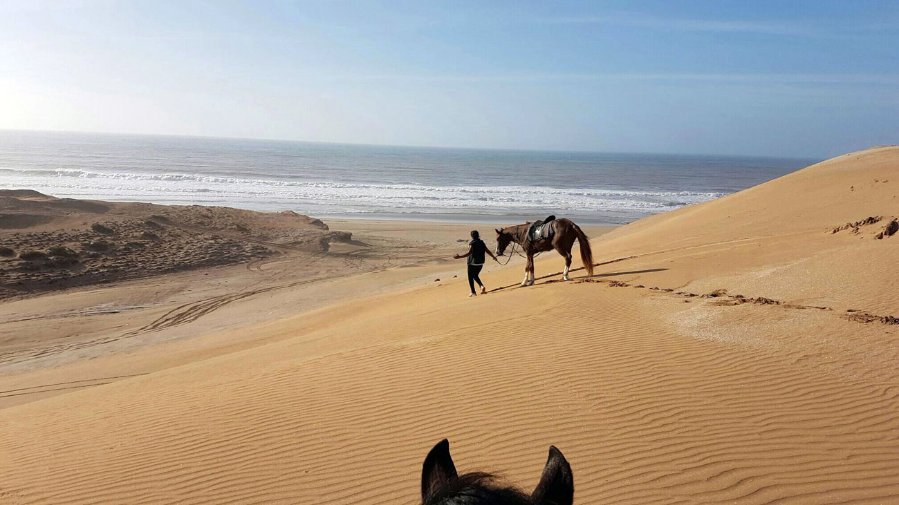 Route à cheval