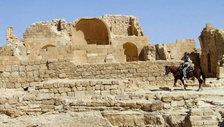 Riding through the Ruins of Nabatea