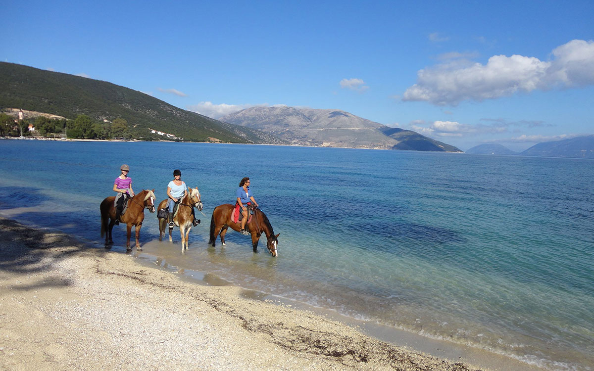Horseback riding on the island of Kefalonia
