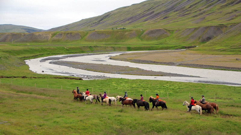 Route à cheval