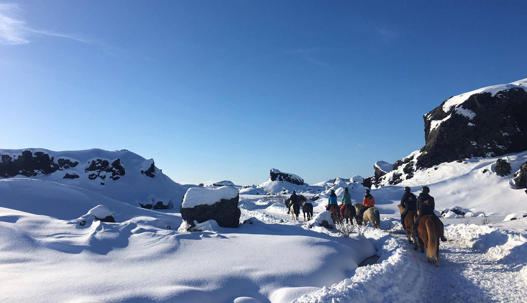 Route à cheval