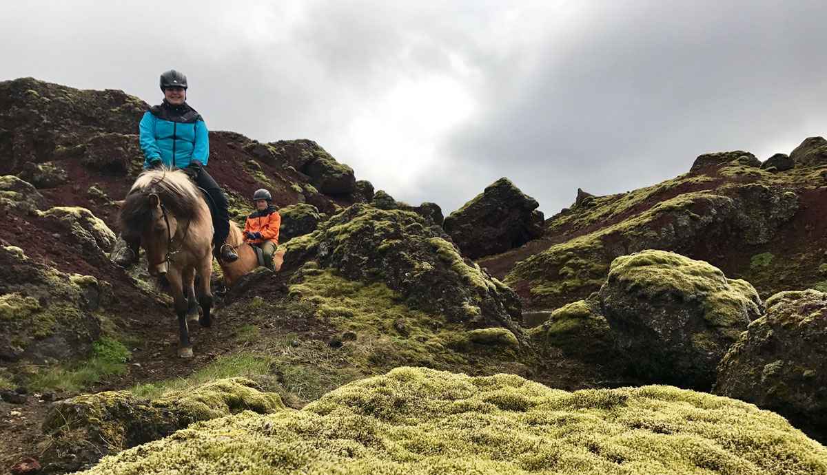 Route à cheval