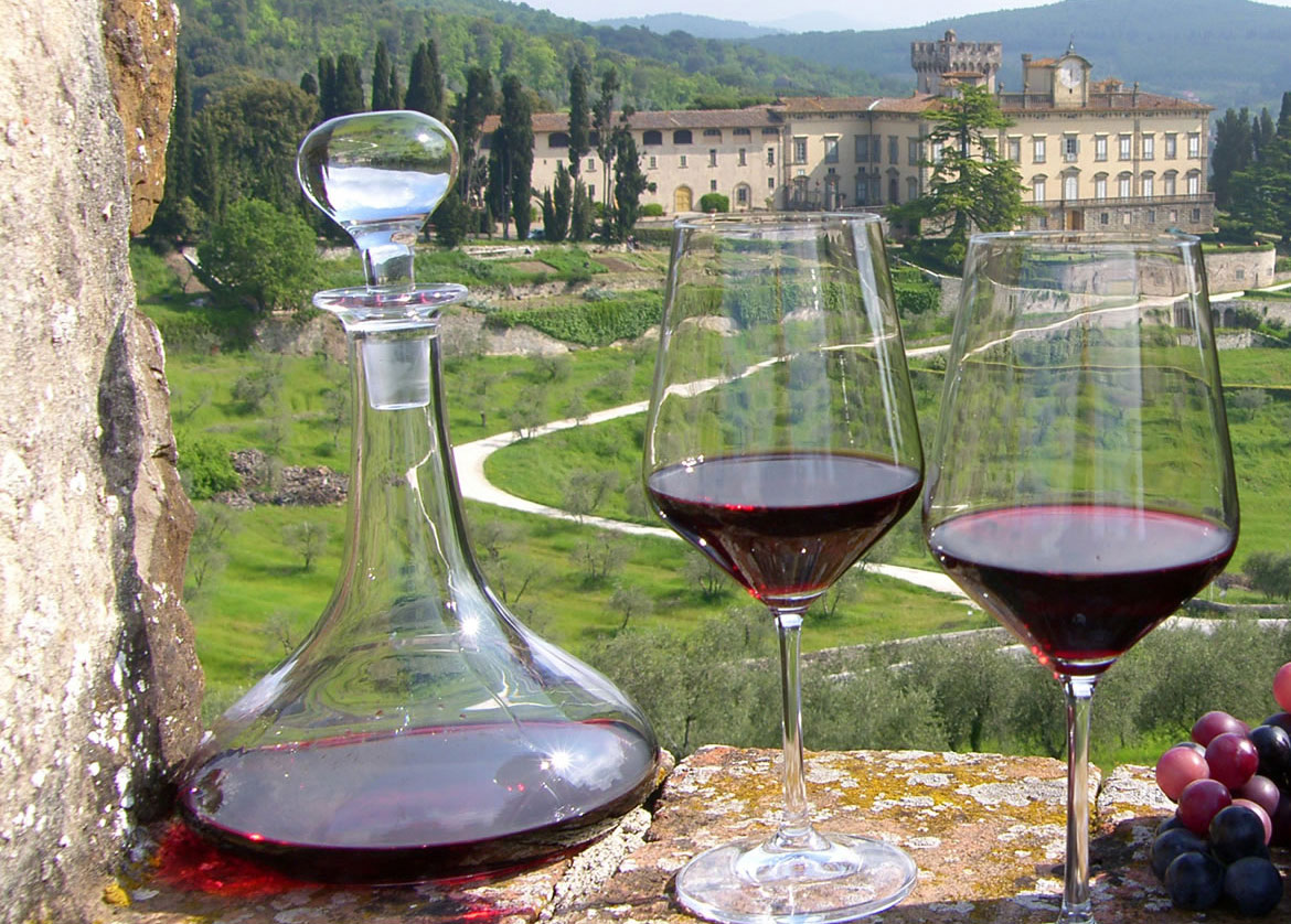 Dégustation de vins toscans