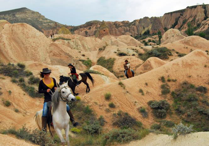 Route through Cappadocia