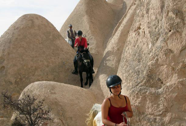 Route through Cappadocia