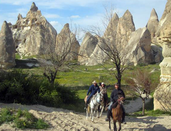 Route through Cappadocia