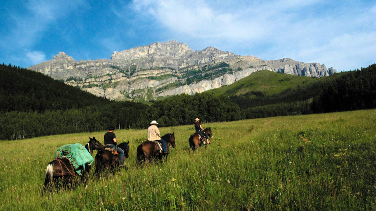 Ruta a caballo Alberta - Canadá