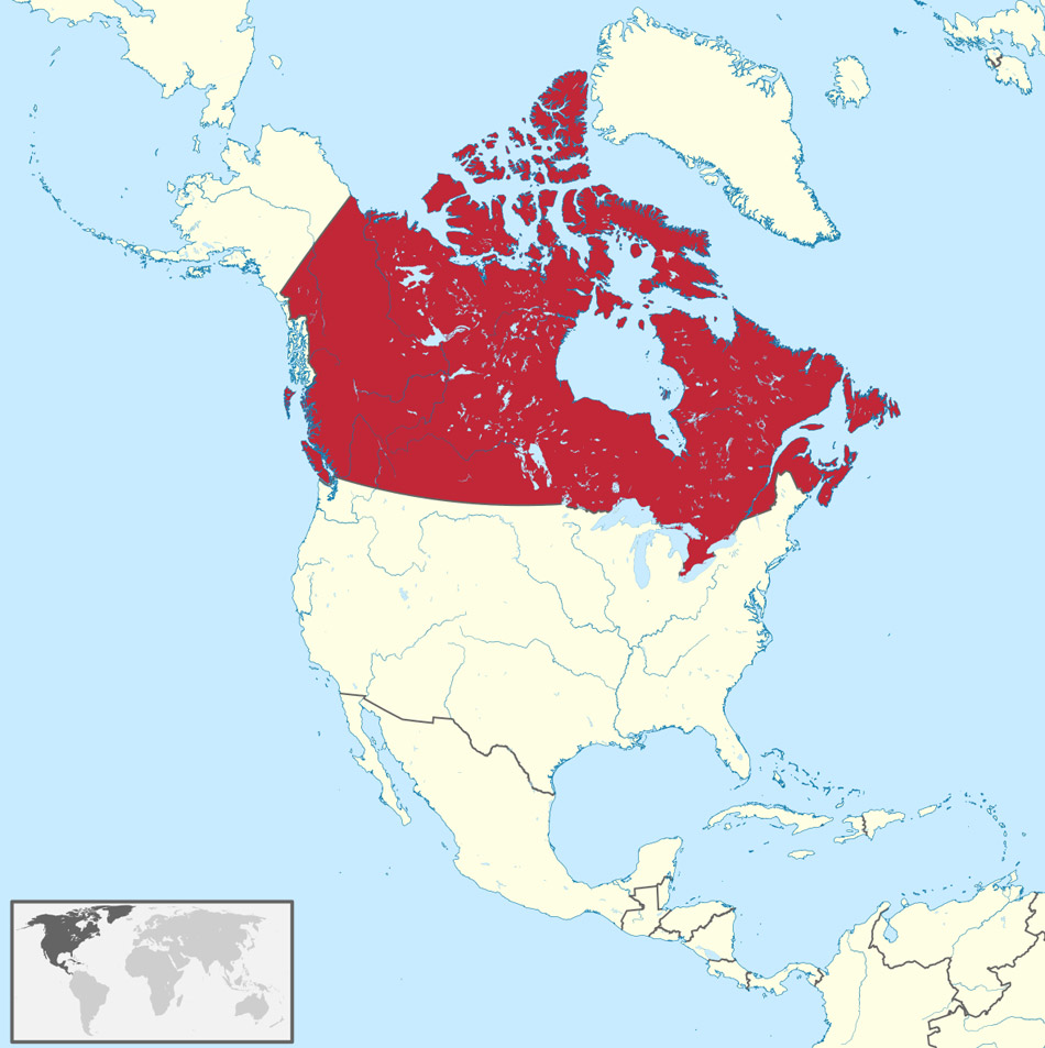 Carte du Canada