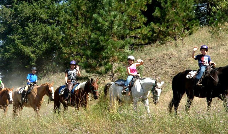 Paseo a caballo niños