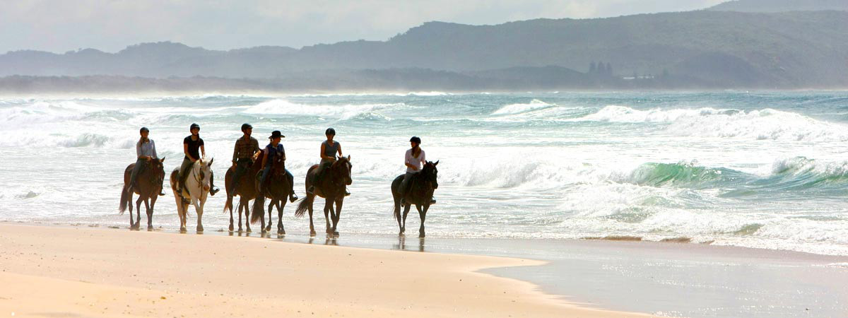 Balade à cheval sur la plage