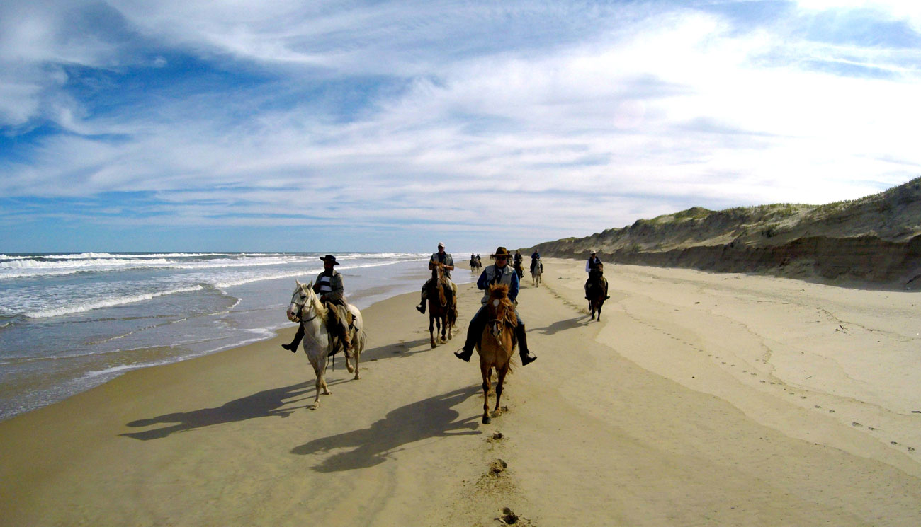 Uruguay Riding on the beach