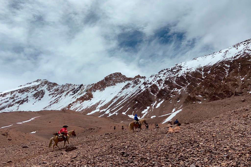 Horseback riding adventure in the Andes